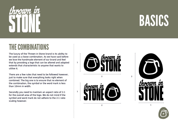 Thrown in Stone brand guidelines