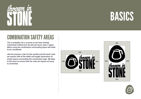 Thrown in Stone brand guidelines