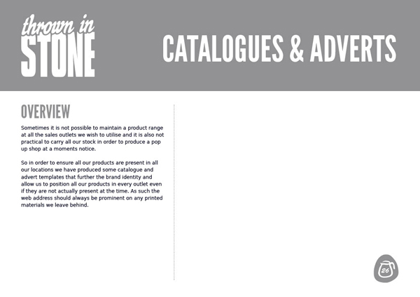 Thrown in Stone brand guidelines