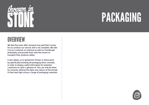 Thrown in Stone brand guidelines