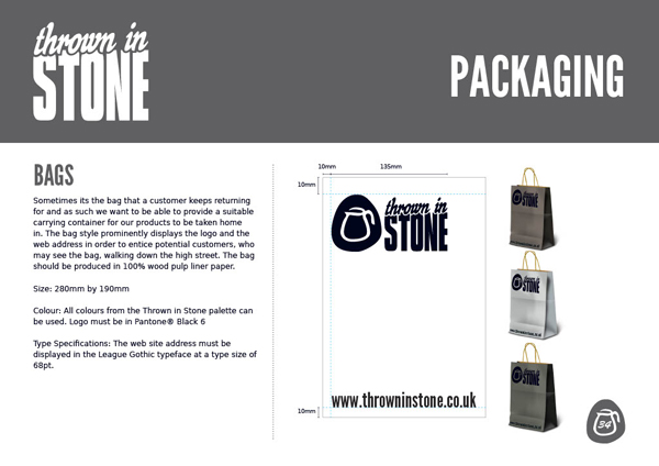 Thrown in Stone brand guidelines