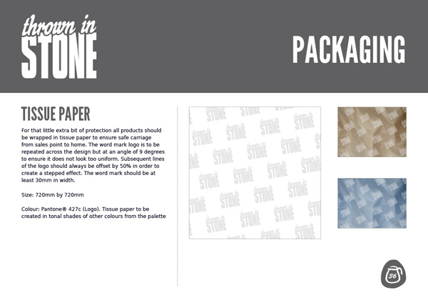 Thrown in Stone brand guidelines