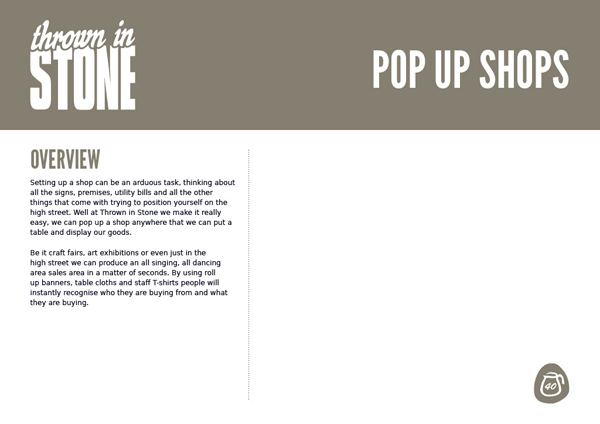 Thrown in Stone brand guidelines